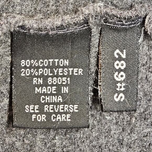 Tri-Mountain Everest 682 Gray/Black Heavyweight Pullover Sweatshirt‎ Size Small - Picture 5 of 6